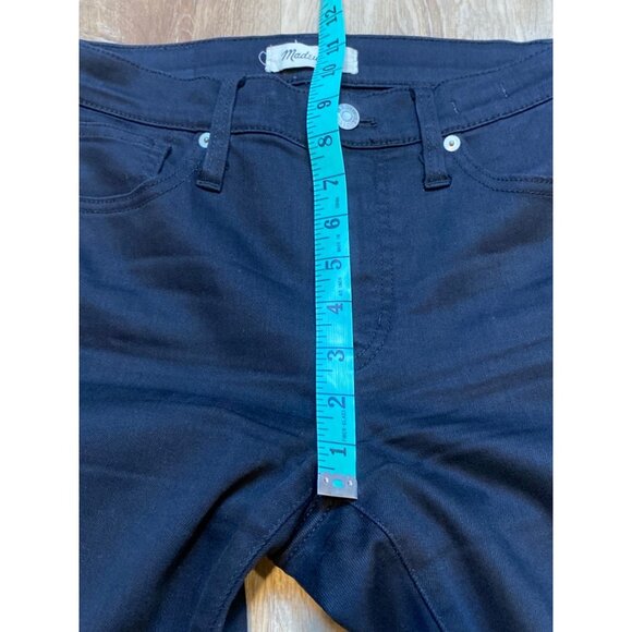 Madewell Womens 9" High-Rise Skinny Jeans Size 27‎ Black Stretch Denim - Picture 6 of 8